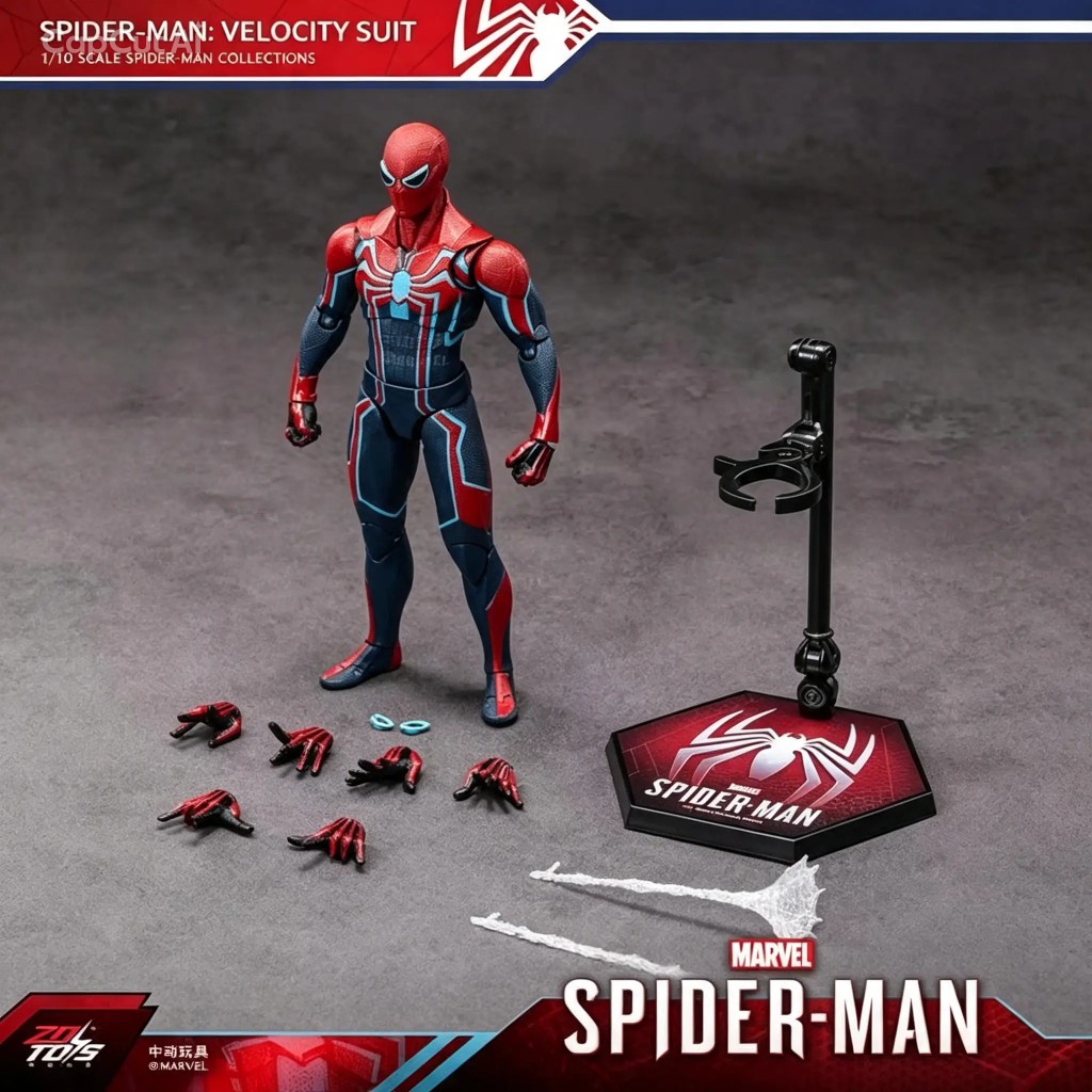 ZD Toys Spiderman Velocity Suit 1/10th Scale Action Figure