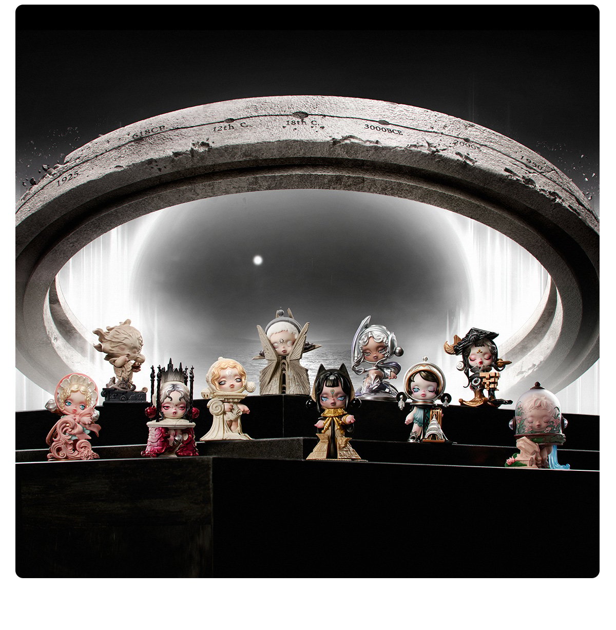 POP MART SKULLPANDA WHERE TIME DWELLS Series Figures Blind Box