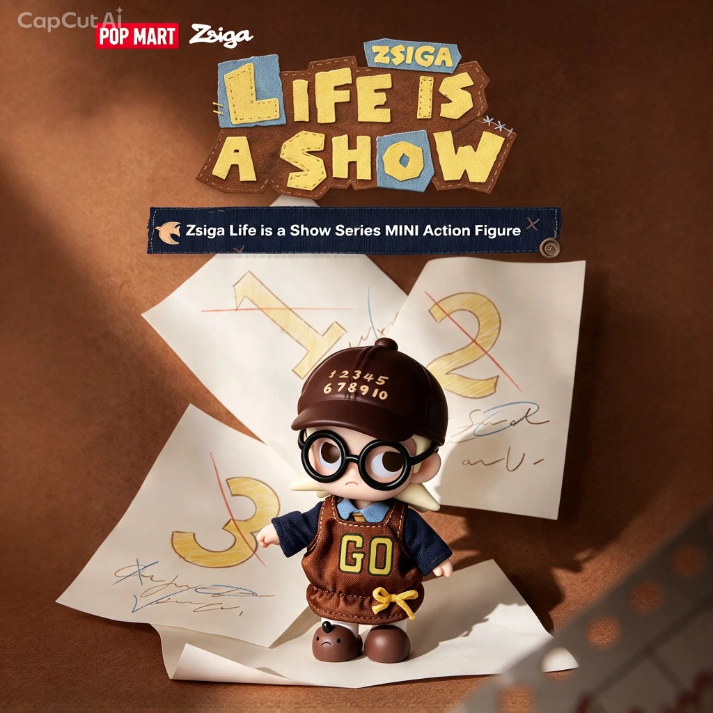 POP MART Zsiga Life is a Show Series MINI Action Figure Blind Box